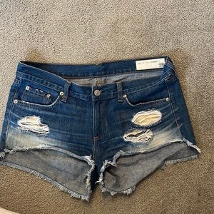 Rag and bone mid rise jean shorts